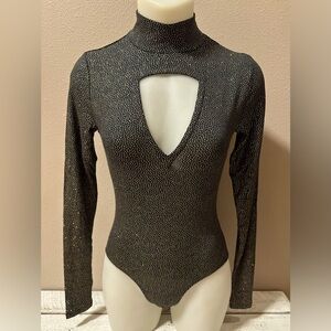 Chaser Long-Sleeve Metallic Bodysuit - NWT